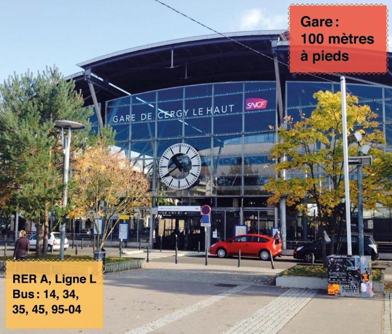 Studio 30M2 - Au Pied De La Gare - Parking Cergy Buitenkant foto